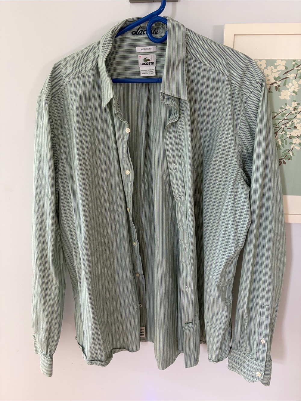 Lacoste Striped Button-Down Shirt